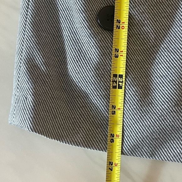 Black Tape Women’s Gray Pinstripe Blazer Small – Double Breasted Jacket - Picture 4 of 8